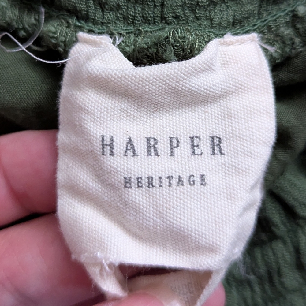 Harper Green Button-Down Skirt - Picture 4 of 7